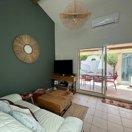 Villa Rochelongue Cap D'Agde, Piscine Residence, Garage, Clim, Plage A Pied *